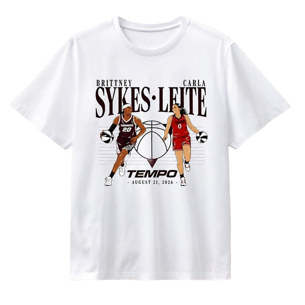 Brittney Sykes And Carla Leite Toronto Tempo Shirt WNBA Game Day Shirts Basketball Gifts - Merchluma