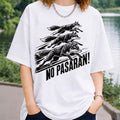 No Pasaran Fox Shirt Three Running Foxes Anti Fascist TShirts Cool Gifts For Patriots - Merchluma