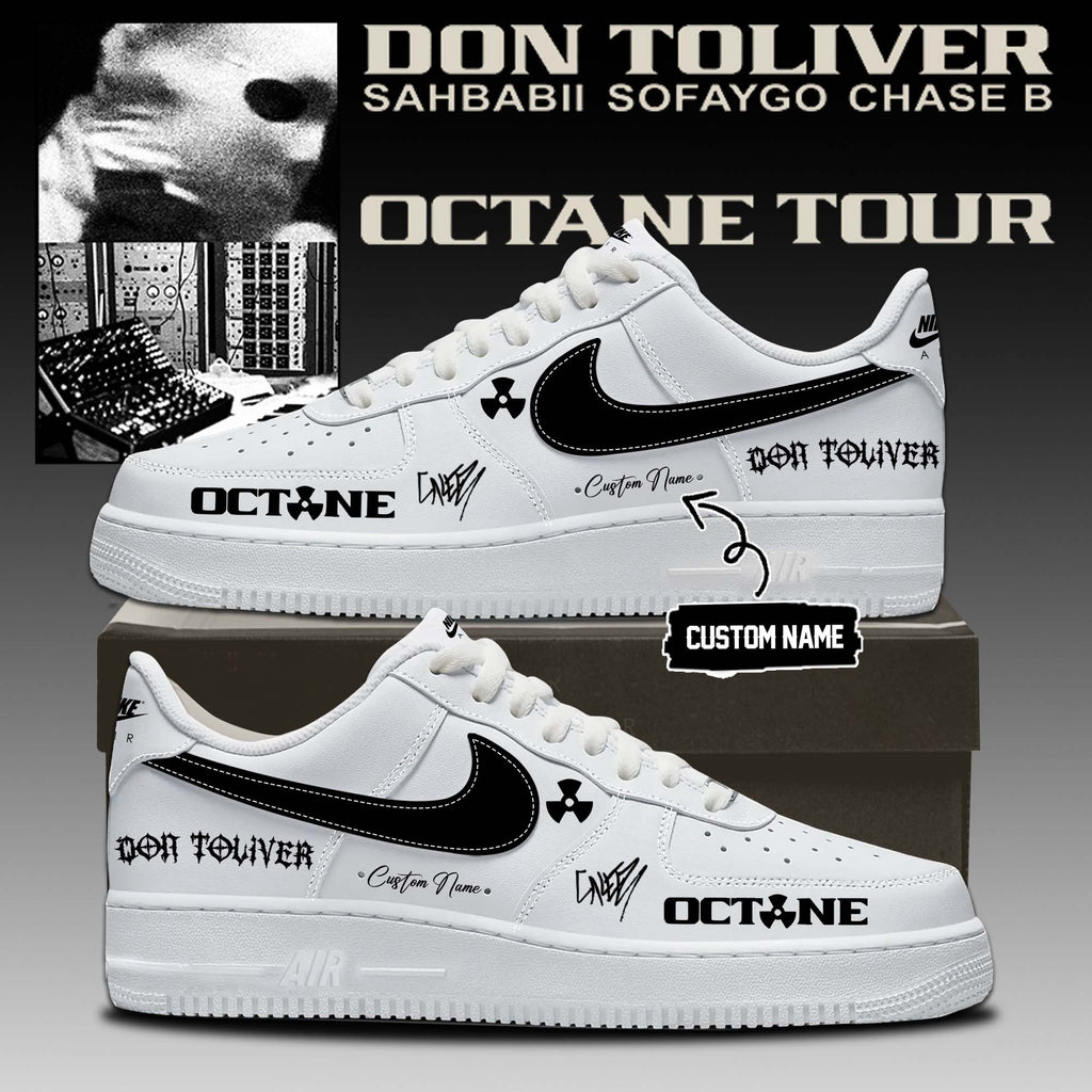 Custom Don Toliver Octane Tour Signed Shoes Don Toliver Personalized AF1 Gifts For Music Lovers - Merchluma