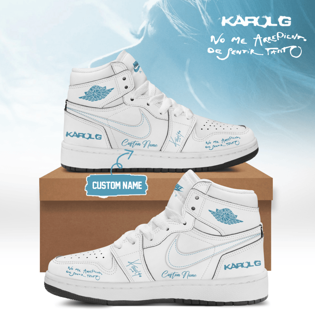 Custom Karol G No Me Arrepiento De Sentir Tanto Shoes Karol G Personalized Sneakers For Him - Merchluma