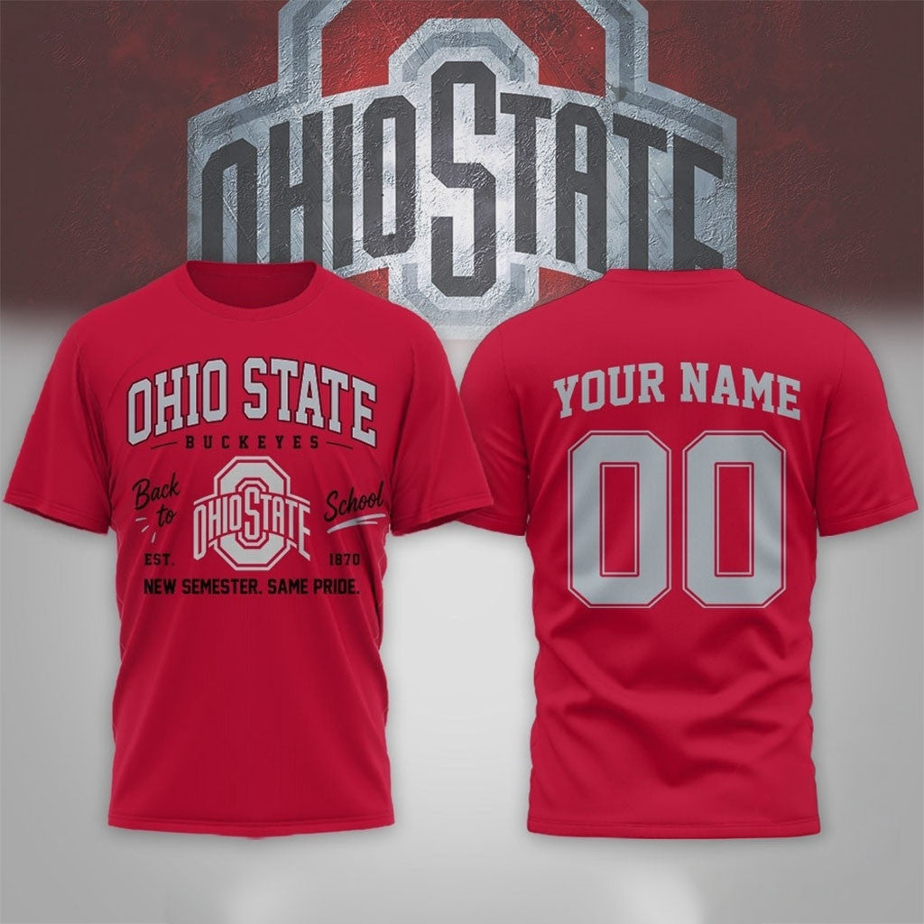 Personalized Ohio State Buckeyes Merch NCAA Campus Pride Back To School 2026 Shirt - Merchluma