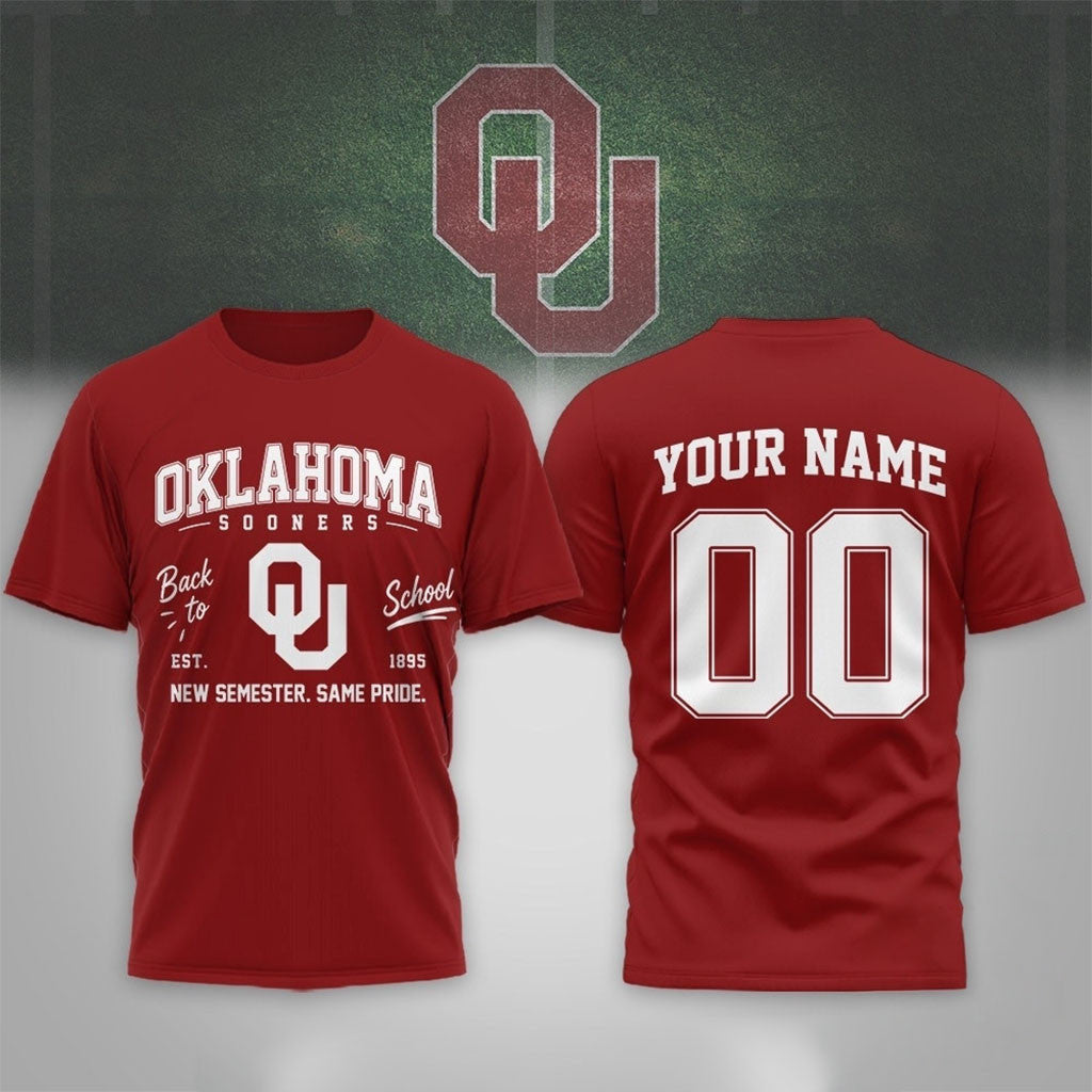 Personalized Oklahoma Sooners NCAA Campus Pride Back To School 2026 Shirt Sooners Fans Gifts - Merchluma