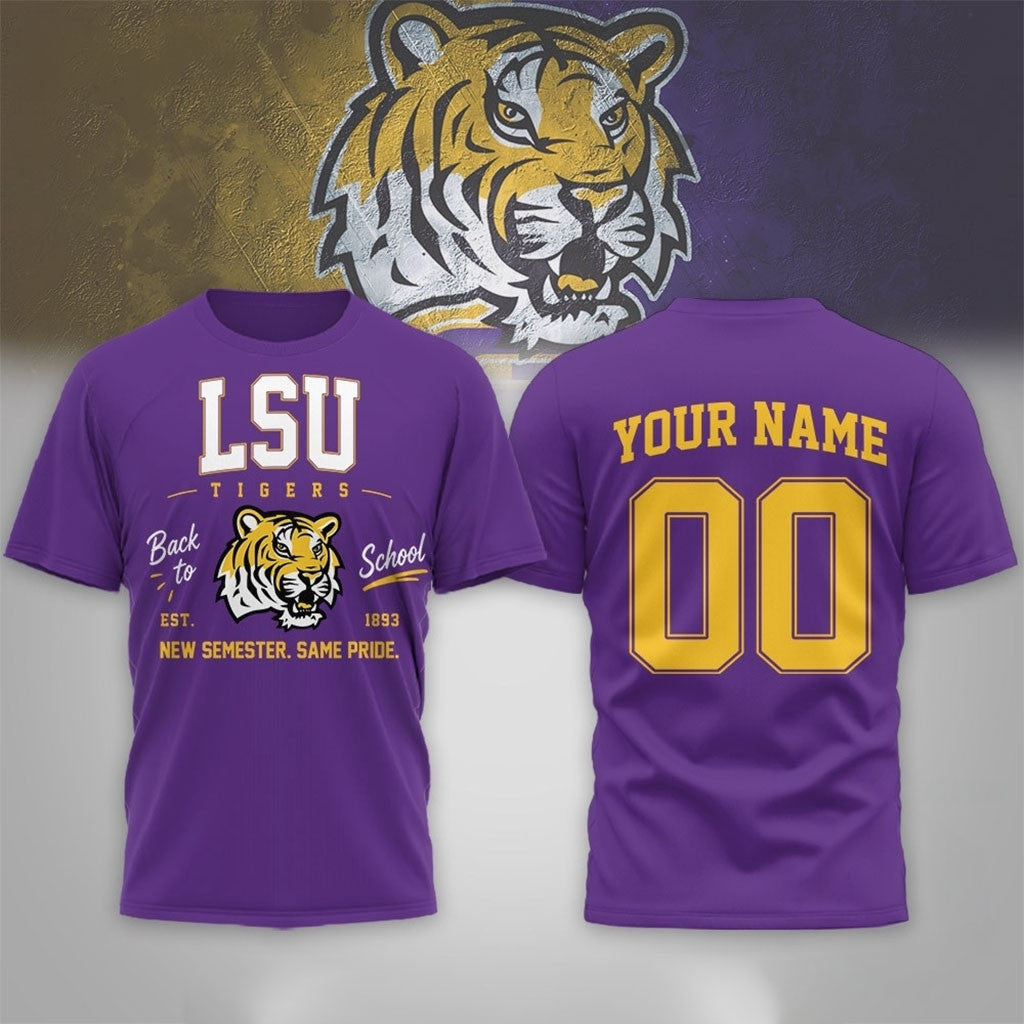 Personalized LSU Tigers NCAA Campus Pride Back To School 2026 Shirt LSU Tigers Merch Gifts - Merchluma