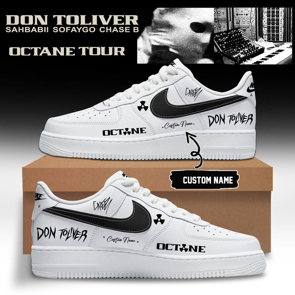 Personalized Don Toliver Octane Tour Signed Sneakers Custom Don Toliver AF1 Music Lovers Gifts - Merchluma