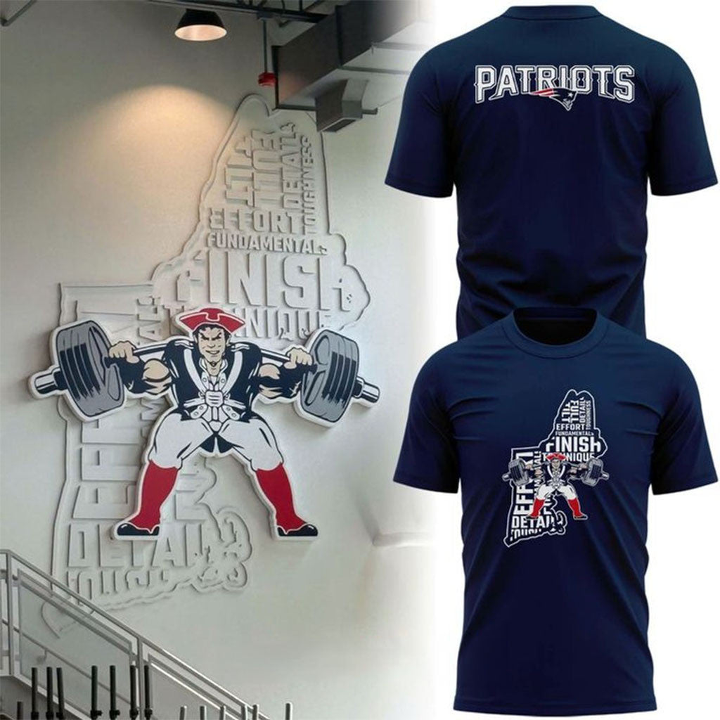 New England Patriots 2026 Weight Room Training Shirt NE Football Team Shirts Patriots Fans Gift - Merchluma