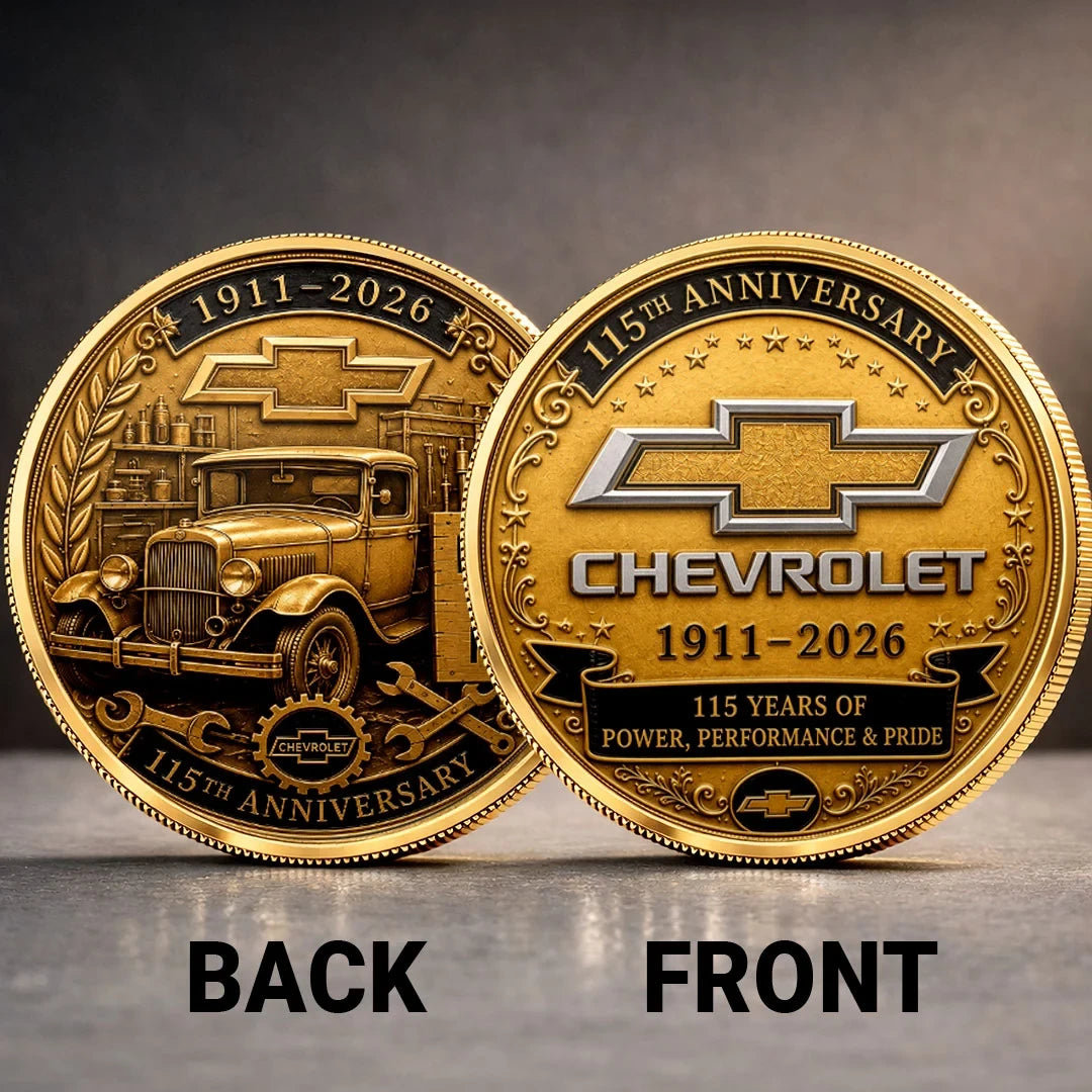 Chevrolet 115th Anniversary Commemorative Coin Chevrolet 1911 2026 Memorial Coin Gifts For Dad - Merchluma