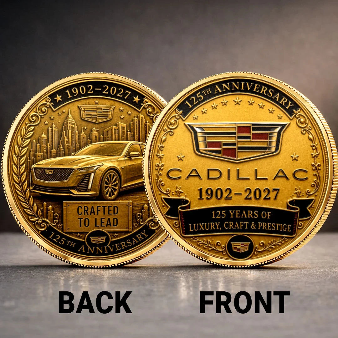 Cadillac 125th Anniversary 1902 2027 Commemorative Coin Cadillac Memorial Coin Gifts Ideas - Merchluma
