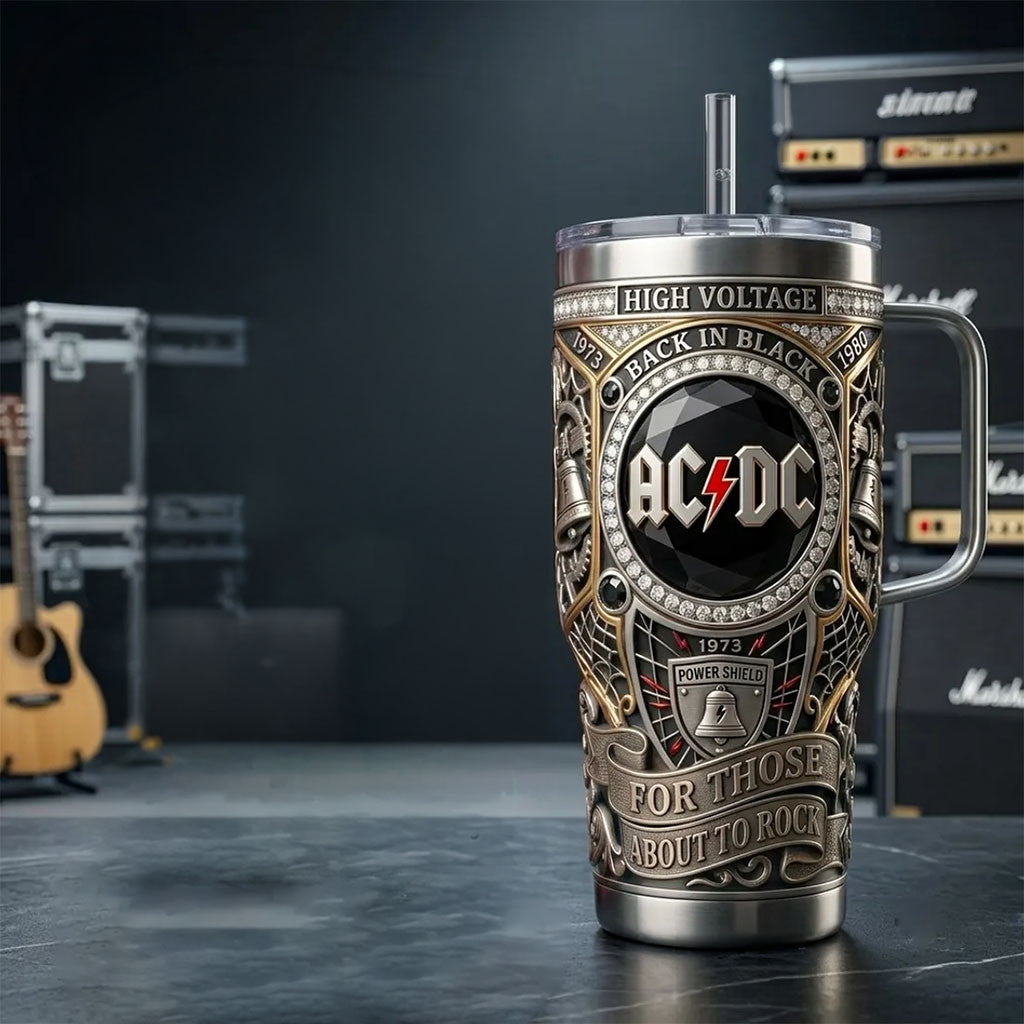 ACDC For Those About To Rock Tumbler Rock Band Tumbler ACDC Merch Gifts For Fans - Merchluma