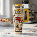 Personalized Peanuts Snoopy Mrs Teresa Tumbler Cute Peanuts Tumbler Gifts For Cartoon Lovers - Merchluma