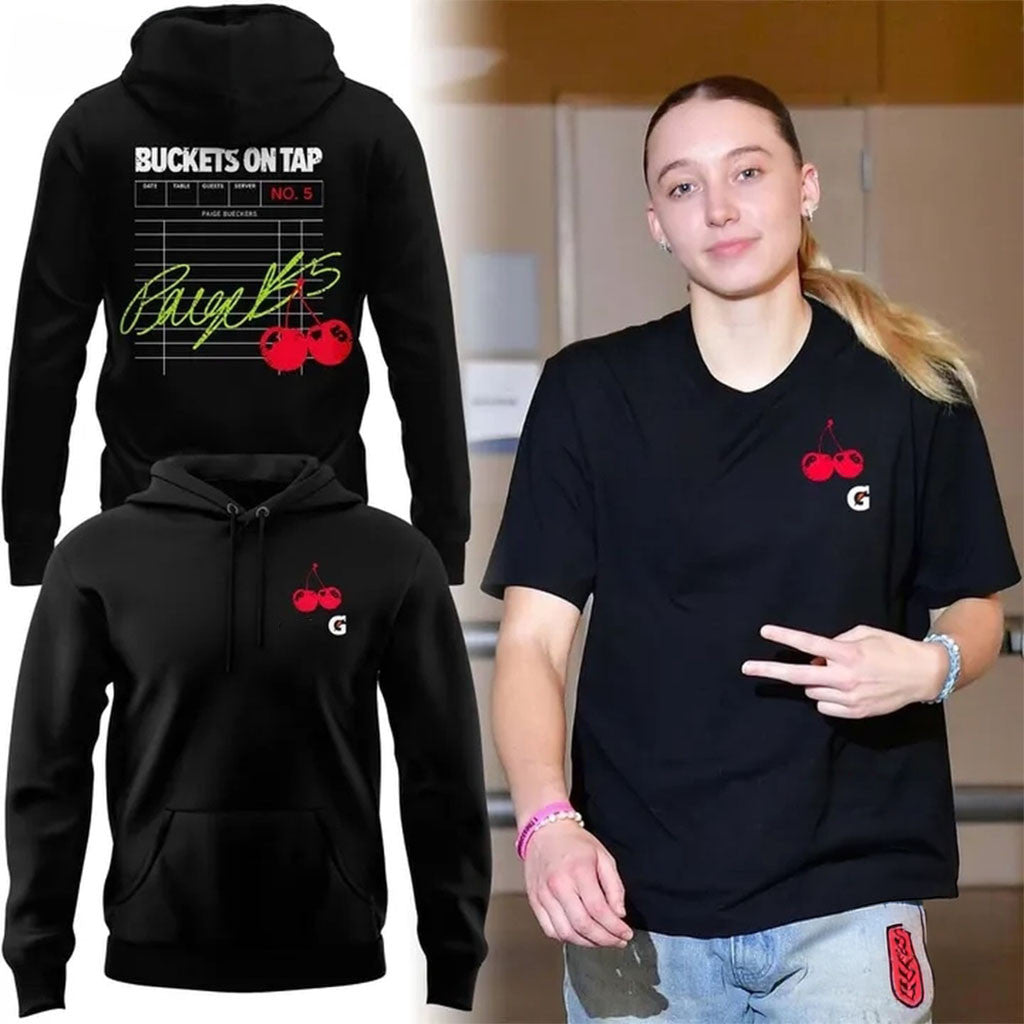 Dallas Wings Merch Paige Bueckers Buckets On Tap Hoodie Dallas Wings Attire Gifts Ideas - Merchluma