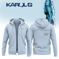 Karol G No Me Arrepiento De Sentir Tanto Signed Zip Hoodie Karol G Tour Clothes Gifts Ideas - Merchluma