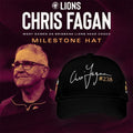 Brisbane Lions Chris Fagan Milestone Signature 2026 Black Hat Chris Fagan Memorial Cap - Merchluma