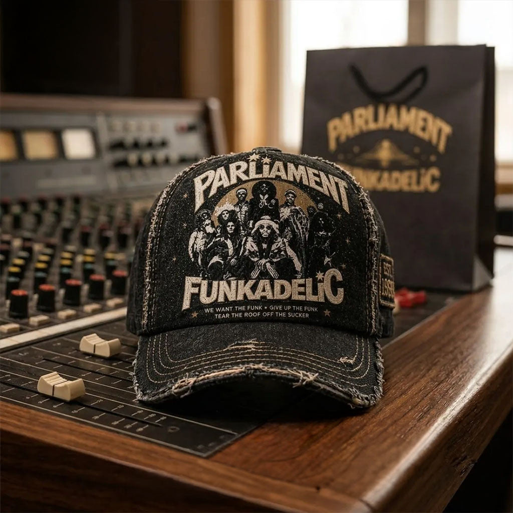 Parliament Funkadelic Distressed Hat Cool Funk Band Baseball Cap Parliament Funkadelic Fan Gift - Merchluma