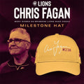Brisbane Lions Chris Fagan Milestone Signature 2026 Hat Chris Fagan Merch Lions Fans Gifts - Merchluma