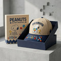 Peanuts Merch X Autism Awareness Snoopy Beige Hat Autism Awareness Puzzle Ribbon Cap - Merchluma