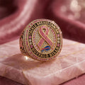 Buffalo Bills Merch X Breast Cancer Awareness Ring Breast Cancer Support Rings Gifts For Her - Merchluma