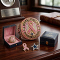 Dallas Cowboys Merch X Breast Cancer Awareness Ring Breast Cancer Support Rings Cowboys Fan Gift - Merchluma