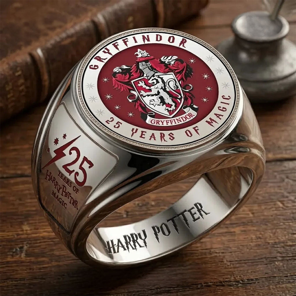 Harry Potter Gryffindor 25th Anniversary Ring Gryffindor Accessories Harry Potter Lovers Gifts - Merchluma