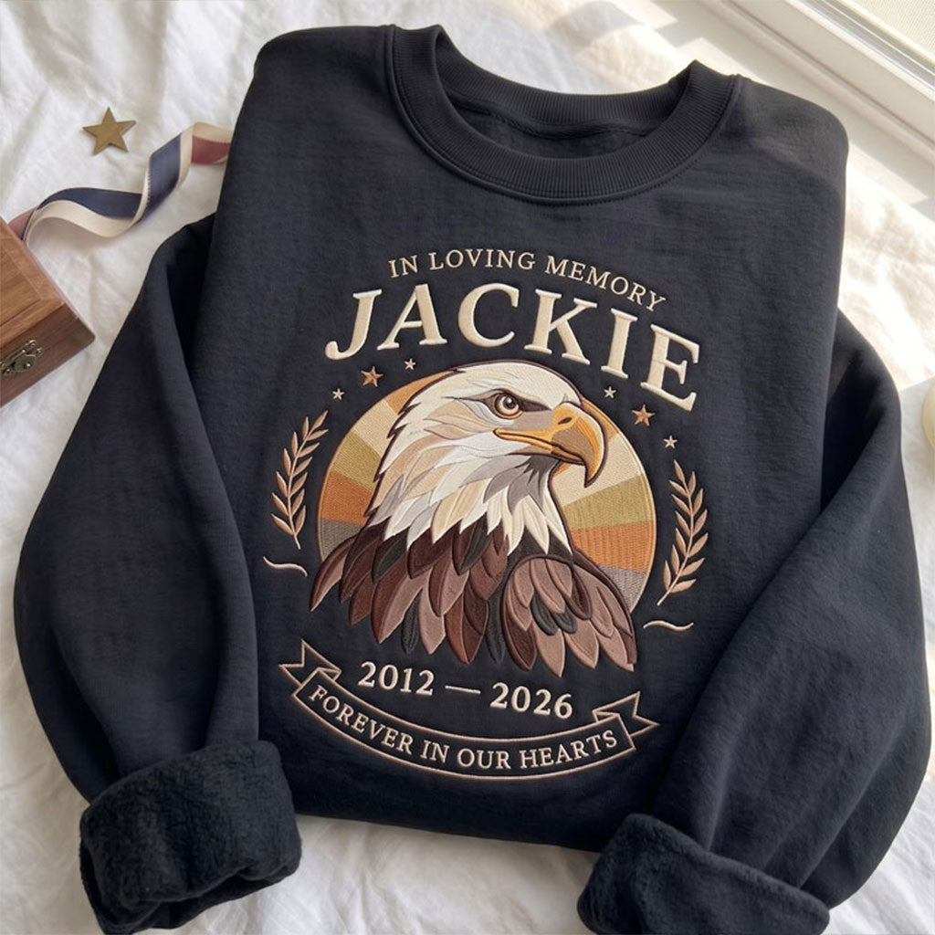 Fly Free Jackie Big Bear Eagle Memorial Sweatshirt Jackie The Eagle Tribute Sweatshirt Gifts - Merchluma