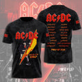 ACDC Power Up Tour 2026 Shirt ACDC Merch Rock Concert Outfits Gifts For Music Lovers - Merchluma