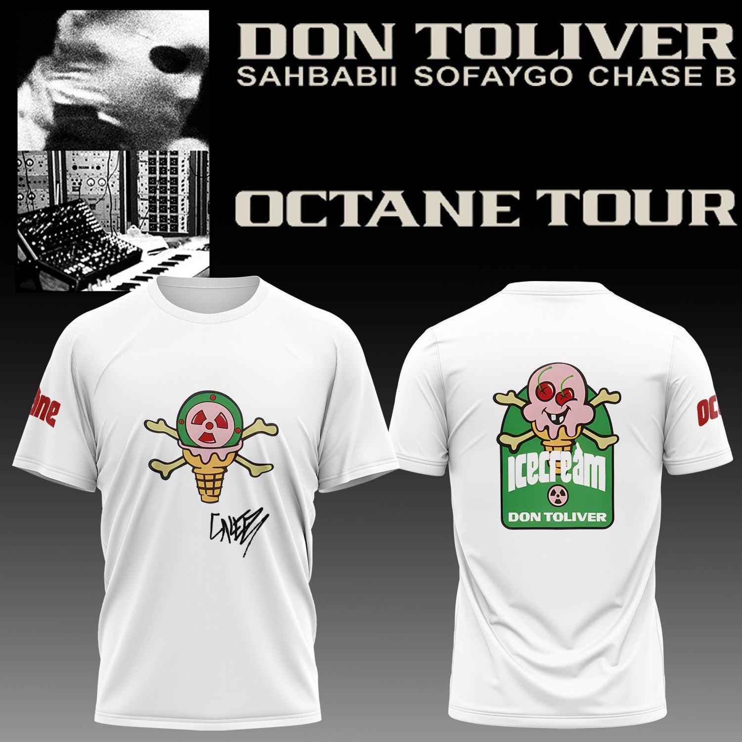 Don Toliver X Ice Cream X Reebok Shirt Don Toliver Concert Outfits Gifts For Hip Hop Lovers - Merchluma