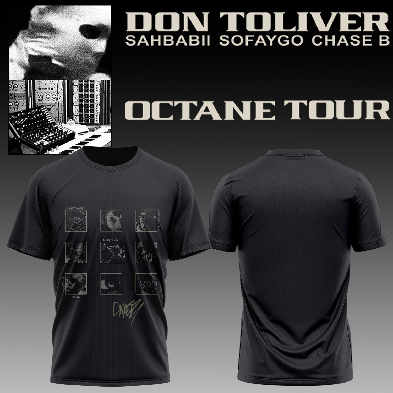 Don Toliver Octane Tour Signed Shirt Vintage Rock Shirts Don Toliver Supporters Gifts - Merchluma