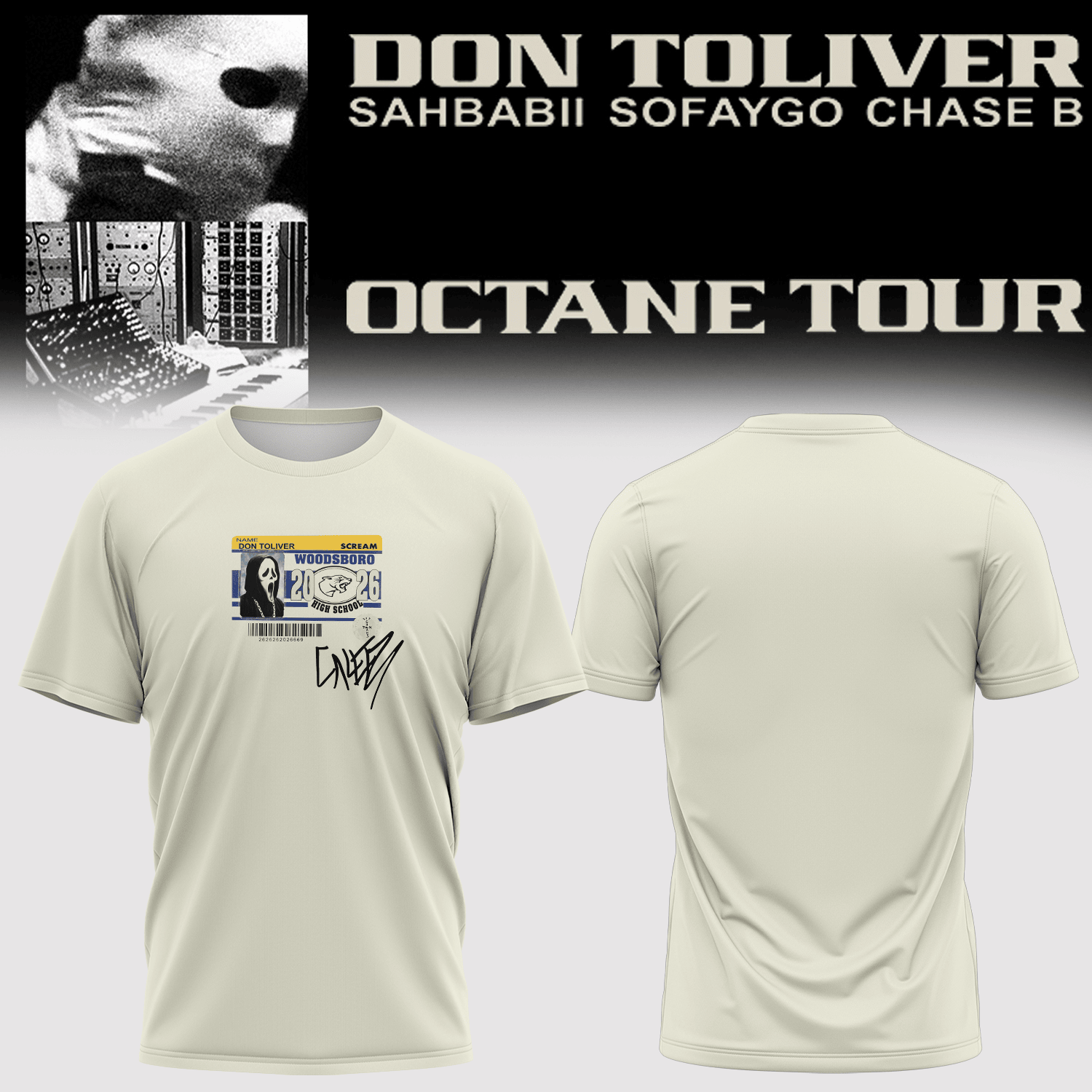 Don Toliver Octane Tour Merch Signed Shirt Rock Concert Clothes Don Toliver Fans Gifts - Merchluma