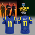 Los Angeles Rams Merch X Jonas Brothers 2026 Halftime Show Football Jersey LA Rams Fans Gifts - Merchluma