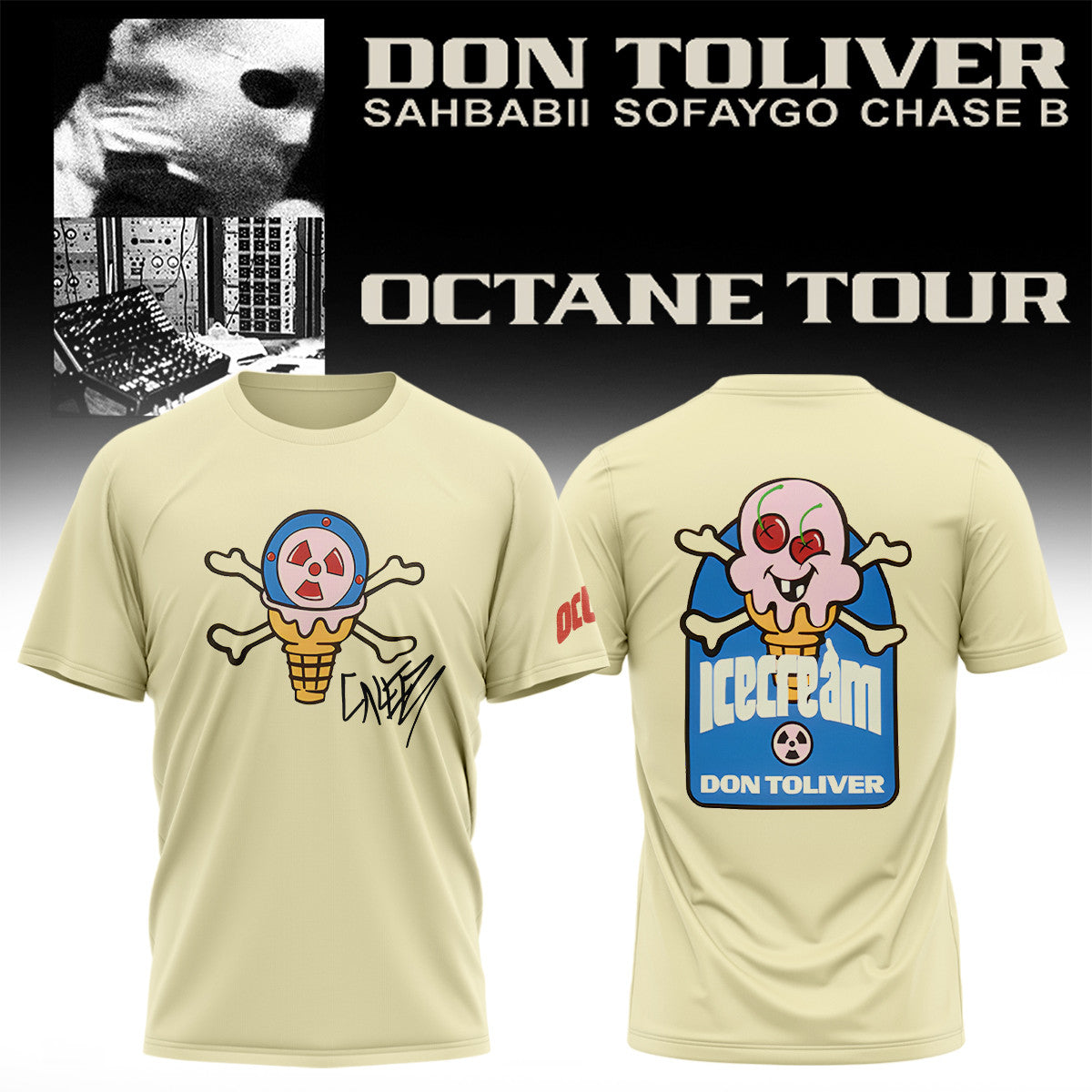 Don Toliver X Ice Cream X Reebok Shirt Don Toliver Octane Tour Merch Gifts For Fans - Merchluma