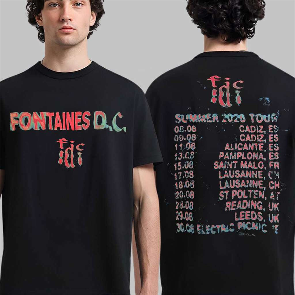 Fontaines DC Summer 2026 Tour T-Shirt Fontaines DC Merch Gifts For Rock Fans - Merchluma