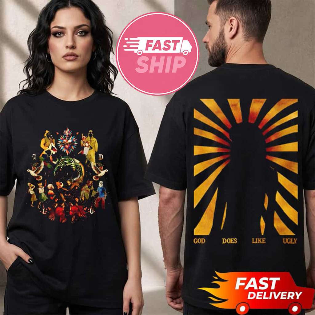 JID Live On Tour 2026 God Does Like Ugly Tour T-Shirt JID Merch Gift Ideas For Music Lovers - Merchluma