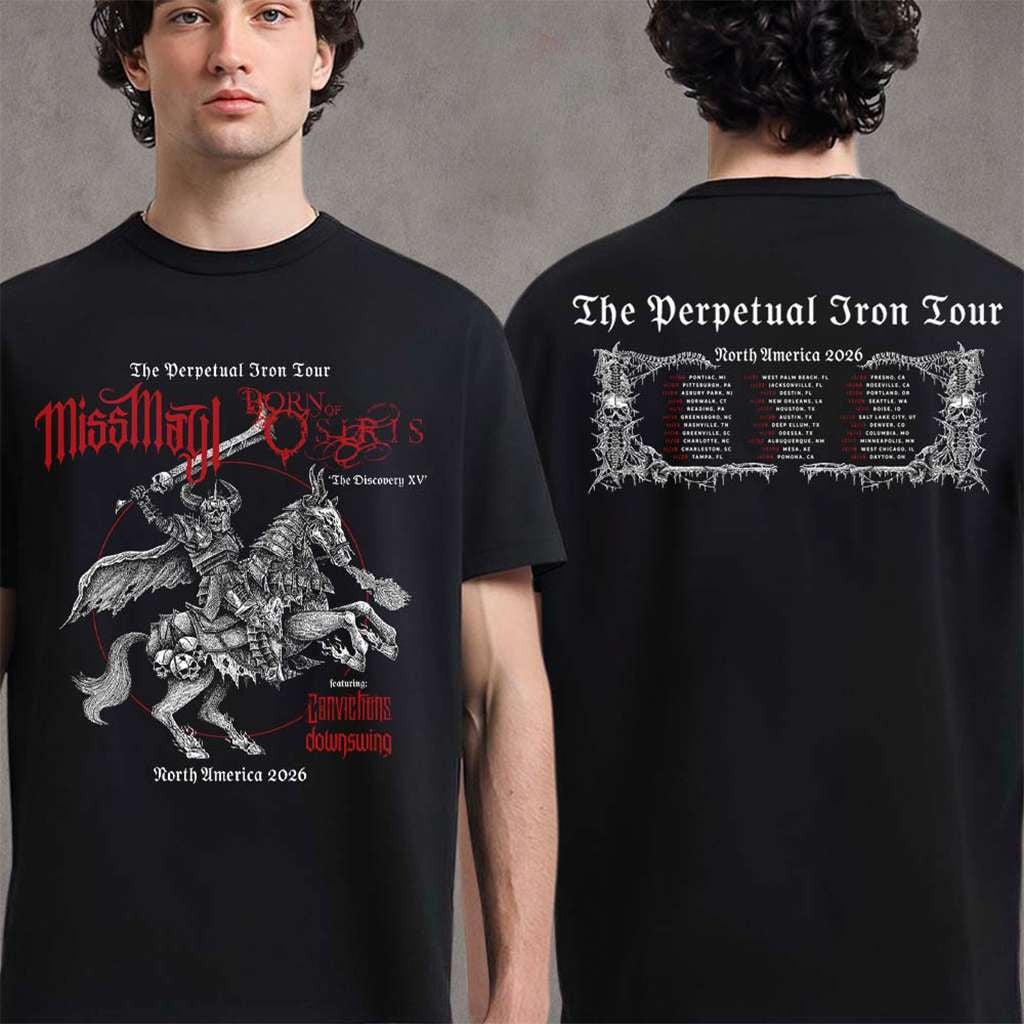 Miss May I Merch And Born Of Osiris The Perpetual Iron Tour 2026 T-Shirt Gifts For Brother - Merchluma