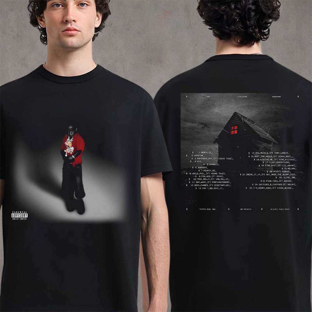 Trippie Redd DNA Album Cover With Tracklist T-Shirt Trippie Redd Merch Gifts For Rock Fan - Merchluma