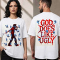 JID Fade White God Does Like Ugly Graphic T-Shirt JID Merch Music Fans Gifts - Merchluma