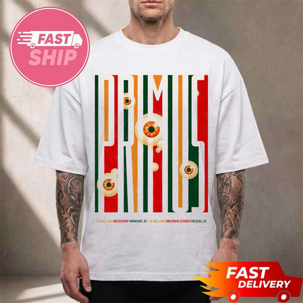 Primus Band Germany 2026 T-Shirt Primus Merch Best Gifts For Music Lovers - Merchluma