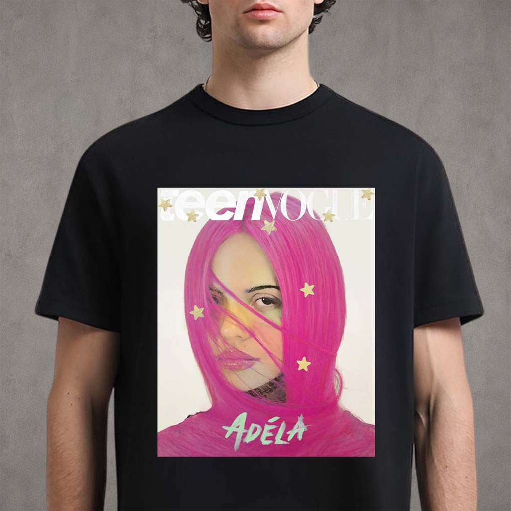 Adela Merch Graces The Cover Of Teen Vogue T-Shirt Gift Ideas For Music Lovers - Merchluma