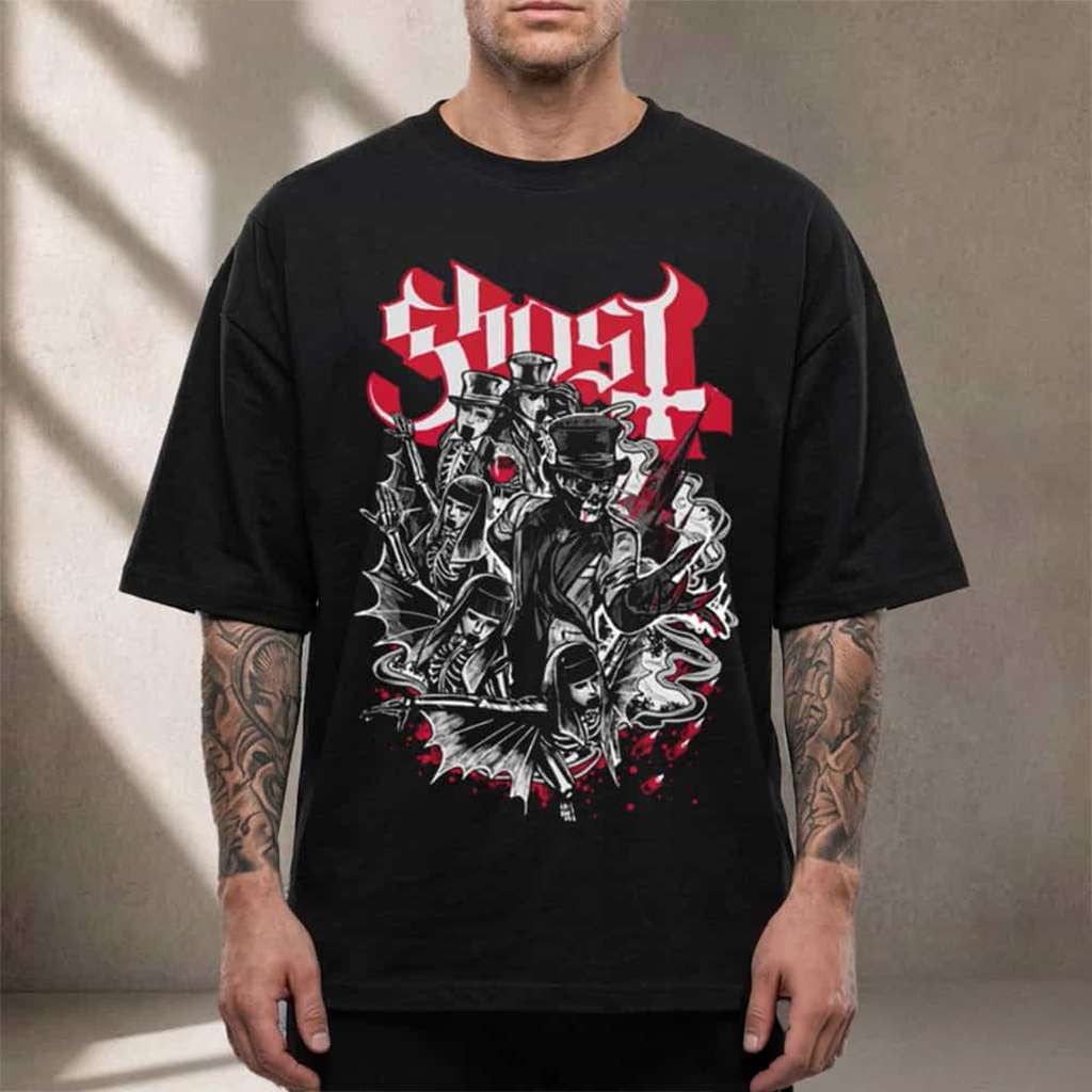 Ghost Band Paint The Town Red 2026 T-Shirt Ghost Merch Music Lover Gift Ideas For Him - Merchluma