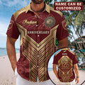 Personalized Indian Motorcycle 125th Anniversary Hawaiian Shirt Presents For Motorbike Lovers - Merchluma