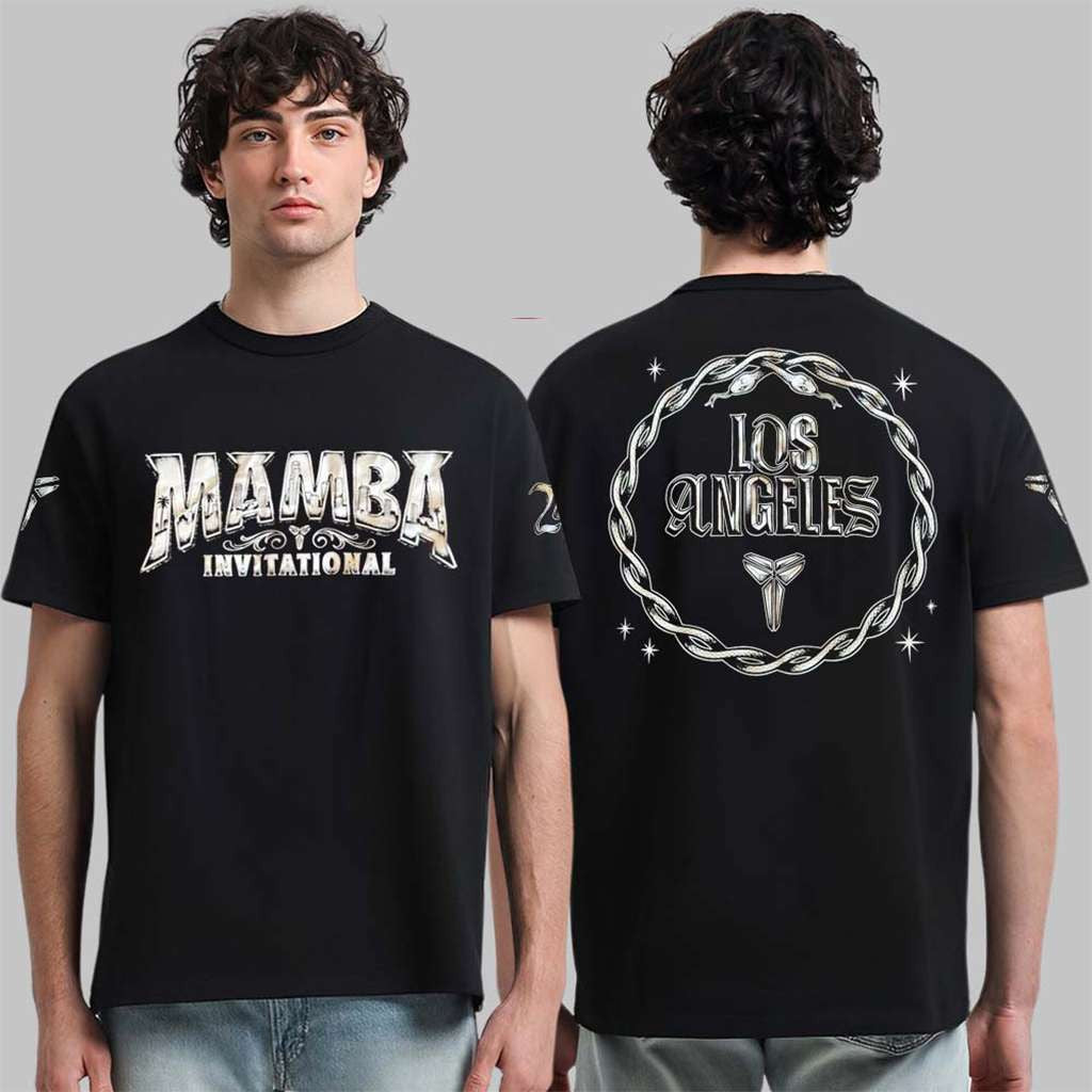 Kobe Bryant Mamba Invitational 2026 Los Angeles Black T-Shirt Kobe Bryant Merch Fans Gifts - Merchluma