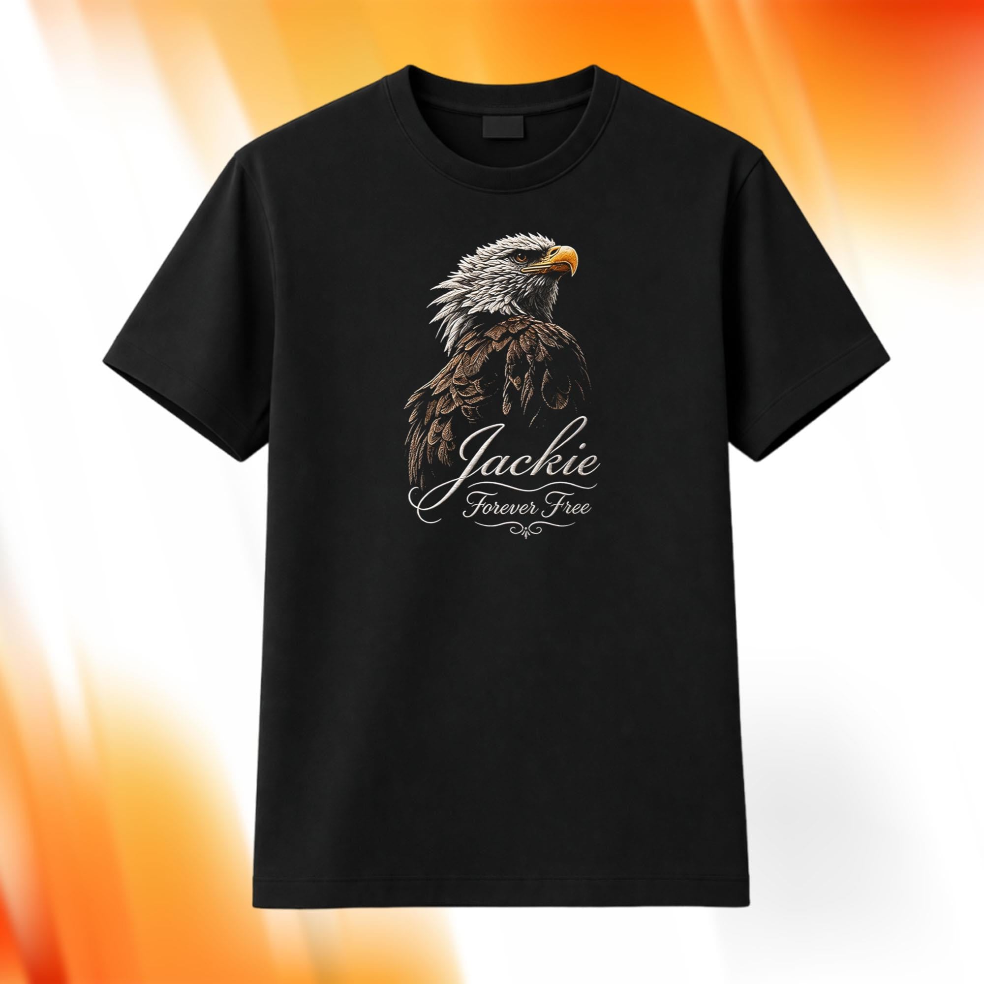 Eagle Jackie Forever Free Shirt 2026 Jackie Big Bear Merch Present For Eagle Lovers - Merchluma