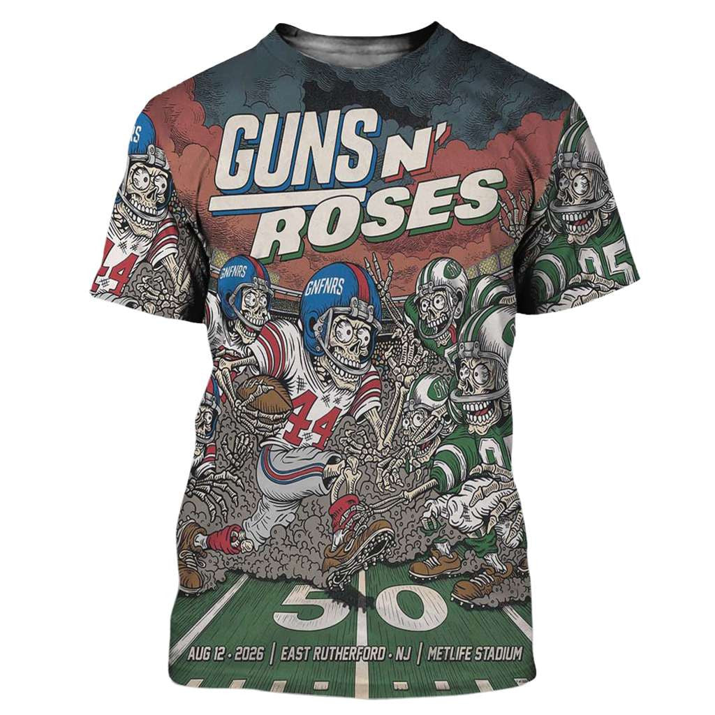 Guns N Roses Merch East Rutherford New Jersey 2026 Event Shirt Best Gifts For Music Lovers - Merchluma