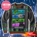 Minecraft Merch 2026 Creeper Skeleton Zombie Slenderman Minecraft Ugly Sweater Gifts For Xmas - Merchluma