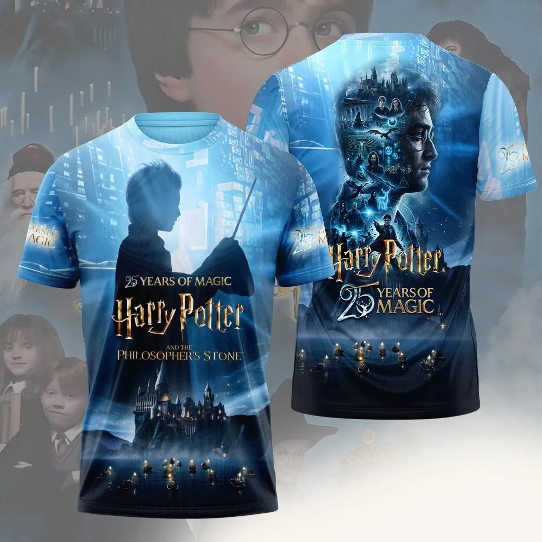 Harry Potter 25 Years Of Magic T-Shirt Harry Potter Merch Present For Fantasy Lovers - Merchluma