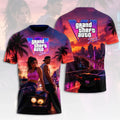 Grand Theft Auto VI T-Shirt GTA 6 Merch Gamer Clothing Gift Ideas For Friends - Merchluma