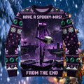Minecraft Merch 2026 Slender Man Have A Spooky Mas From The End Minecraft Ugly Sweater - Merchluma