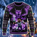 Minecraft Merch 2026 Steve vs Ender Dragon Minecraft Ugly Sweater Present For Husband - Merchluma
