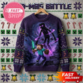Minecraft Merch Steve vs Slenderman With Diamond Sword Minecraft Ugly Sweater Boyfriend Gifts - Merchluma