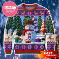 Minecraft Merch Snowman Minecraft For Christmas 2026 Ugly Sweater Xmas Presents For Boyfriend - Merchluma