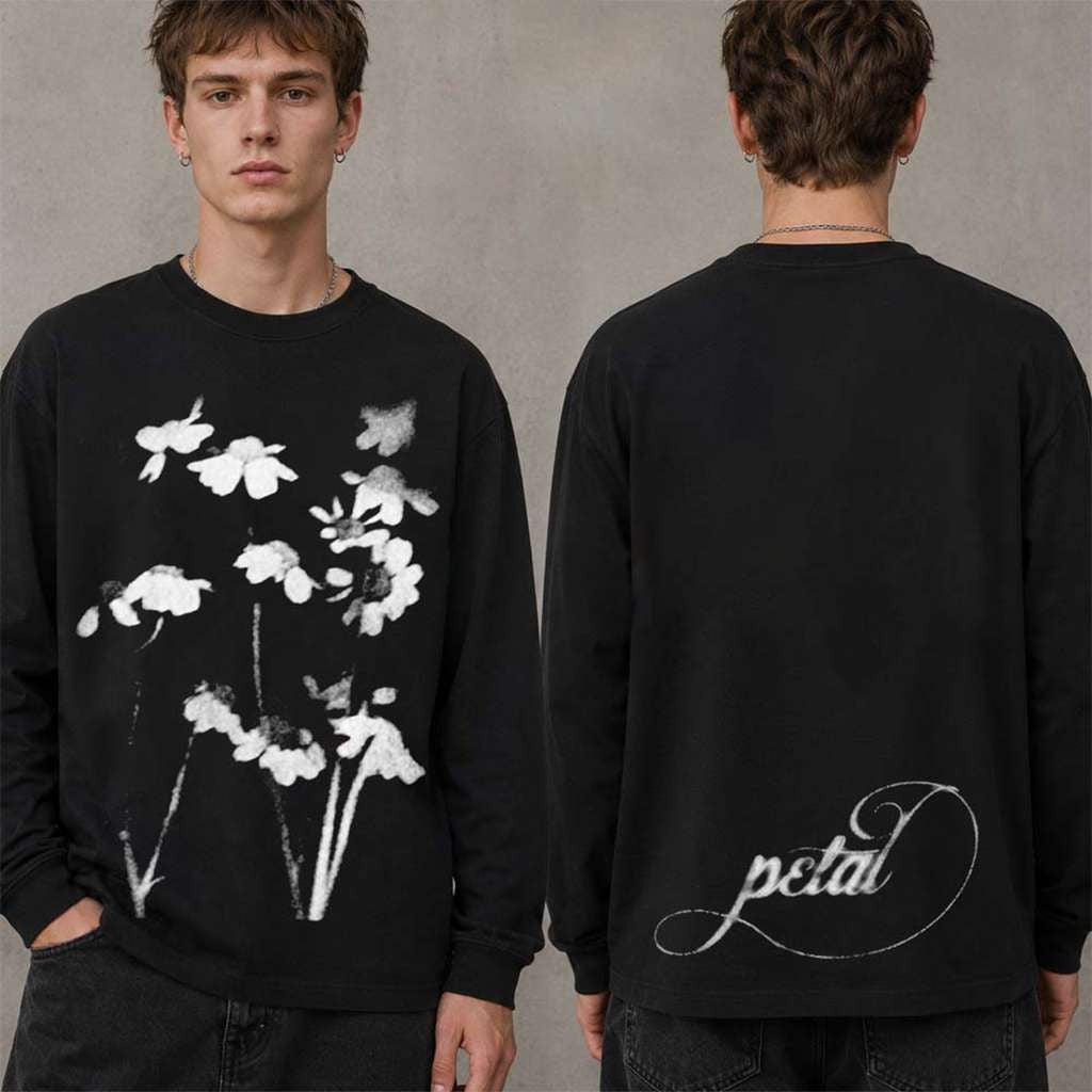 Ariana Grande Petal Blurred Flowers Long Sleeve T-Shirt Ariana Grande Merch Fans Gifts - Merchluma