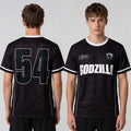 Godzilla 54 Team Black Soccer Jersey Godzilla Merch Gifts For Horror Lovers - Merchluma